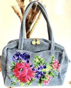 ★フェイラー★シュニール織花柄刺繍 グレートートバッグ A44