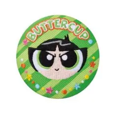 パワーパフガールズ 刺繍缶バッジ・バターカップ3