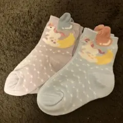 【2足セット】キッズ靴下　ユニコーン13-18cm　みみ付きくつした　はくラボ