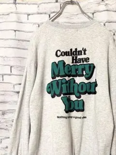 WEGO バックプリント トレーナー