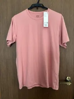 【UNIQLO】 エアリズムコットン　クルーネックTシャツ ＊Lサイズ＊ピンクのサムネイル