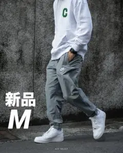 ナイキ NIKE ジョガーパンツ M グレーウーブン トラックパンツ テーパード