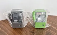 NTT 公衆電話 ガチャコレクション　グレーと緑の2個セット