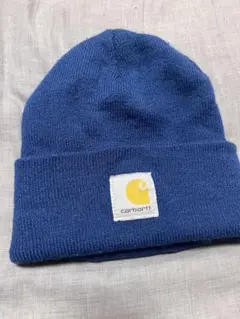 Carhartt 青 ニット帽