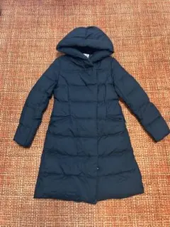 PLST(プラステ)フード付きロングダウンジャケット 黒