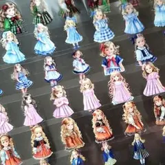 nene 様 リトル キュート ガール PET ロール シール 6種 切り売り