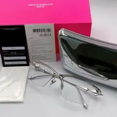 【美品】貴重 ジェントルモンスター KRO-02 シリアルナンバー シルバー