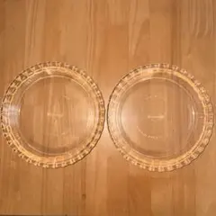 MAGGI Pyrex ガラスプレート 2枚セット リム皿 耐熱ガラス レトロのサムネイル