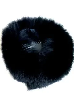 特価 ファーティペットマフラー 毛足長め ブラック