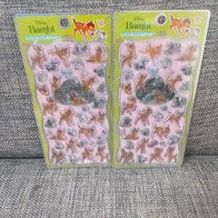 プチドロップステッカー バンビ　2枚　ディズニー