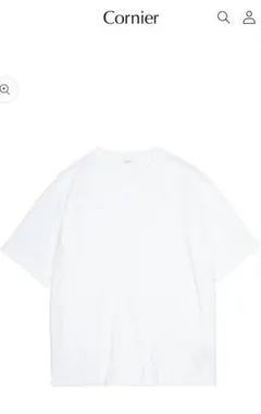 Cornier スビンコットン　ハイゲージソフトジャージー　Tシャツ　WHITE