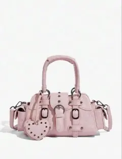 SHEIN シーイン Y2K ピンク クロコ ショルダー バッグのサムネイル