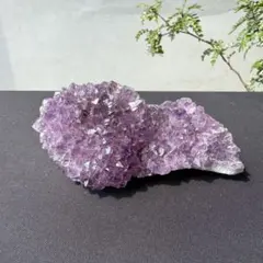 天然石アメジストの原石　置物　鉱物NO.092015