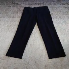 ユニクロ スマートアンクルパンツ ネイビー チェック柄 Lサイズ