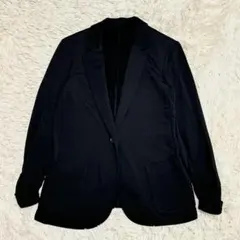 ロートレアモン テンセル混ジャージージャケット 2S 黒 肩の凝らない暖かさ