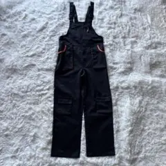 オーバーオール つなぎ 作業着 黒