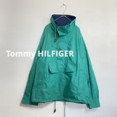 トミーヒルフィガー　アノラックパーカー　グリーン　M 90S