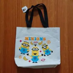 新品未使用タグ付き ミニオン トートバッグ 白
