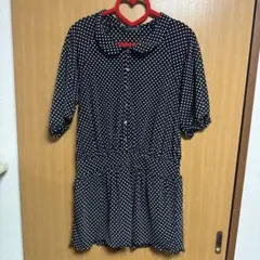 グリーンレーベルリラクシング♡ドットチュニック♡ブラックのサムネイル