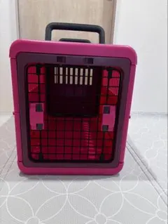 ペット用キャリーケージ ピンク　Lサイズのサムネイル