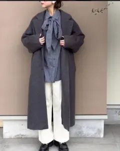 無印良品MUJI Labo カシミヤ混ダッフルコート ブラウンs - メルカリ