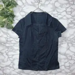 L'EQUIPE YOSHIE INABA 黒 半袖 テーラードジャケット Ꮮ