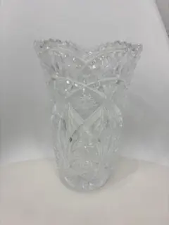 クリスタル　ガラス　ボヘミアン　花瓶