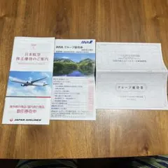 株主優待　冊子　全日空、日本航空、阪急阪神