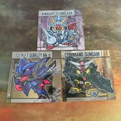 元祖SDガンダム　スナック　メタリックシール3枚セット