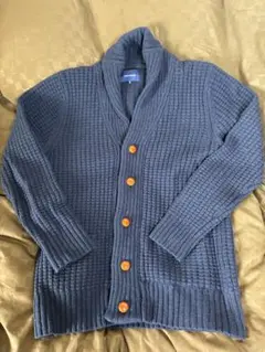 UNION STATION ダークブルー ローゲージカーディガン