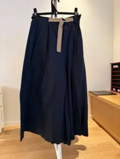 ベルトデザイン ワイドパンツ キュロット ブラック エレンディーク　サイズ2