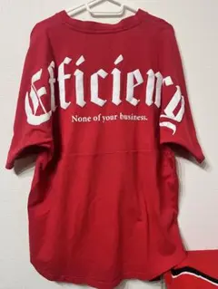 SUGGESTION レッド オーバーサイズ Tシャツ M