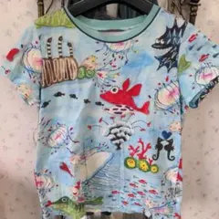 未使用　アルベロベロ　OLLEBOREBLA 黒Tシャツ ブタさん刺繍 アルベロベロ OLLEBOREBLA オレボレブラ ブタさん 刺繍 ALOHA