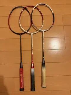 ジャンク品】YONEX バドミントンラケット 3本セット - メルカリ
