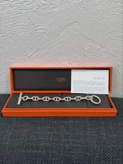 HERMÈS シルバーチェーンブレスレット 安心鑑定 早い者勝ち - メルカリ