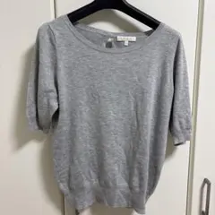 PROPORTION BODY DRESSING 半袖ニット グレー