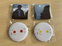 ゆず YUZU 2026 心音 ガチャ 幾重 缶バッジ 銀テープ 赤 - メルカリ