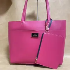 新品 マリークワント トートバッグ 大容量 ピンク