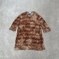 【激レア】80s ヒョウ柄 ゴルチエ風 パワーネット archive Tシャツのサムネイル