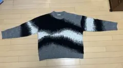 ZARAグレー ブラック ニット M