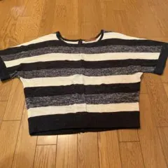 【美品】ニット半袖カットソー