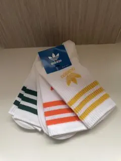 【新品】アディダスクルーソックス3色セット 25-27cm(M)/adidas