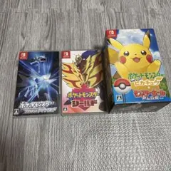 【Switchソフト】ポケモンLGピカチュウ、シールド、ブリリアントダイヤモンド
