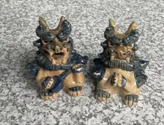沖縄 シーサー 置物 ペアセット 陶器 魔除け 守り神 インテリア 琉球焼