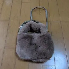 ALEE アリー ファーバッグ ムートン素材 ショルダーバッグ グレー 