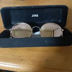 JINS ラウンド型 サングラス ピンクミラーレンズ