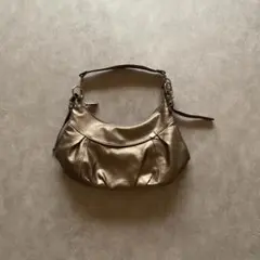 grunge metallic shoulder bag y2k brown - メルカリ