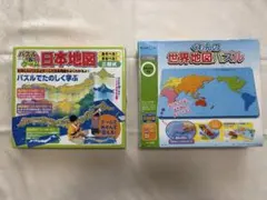「くもんの世界地図パズル 」「パズル＆ゲーム日本地図」のサムネイル