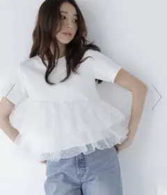 natural beauty basic カットドビーティアードカットソーのサムネイル