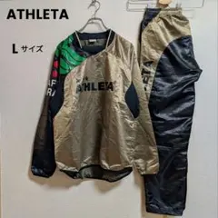 ATHLETA アスレタ ピステ セットアップ ブラック ゴールド Ｌ